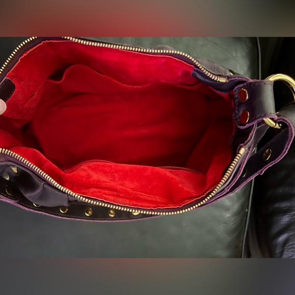 Hammitt Los Angeles Malbec Leather Avalon Hobo Crossbody Vintage - Picture 11 of 14